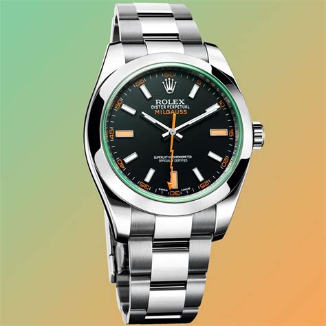 rolex oyster milgauss green price